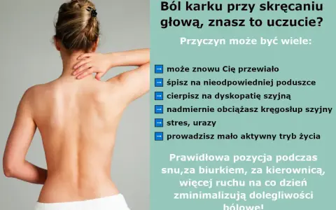 Kobieta masuje bolesny kark, gdzie jest przyczyna bólu? Może to przewianie, zła poduszka, dyskopatia, stres lub siedzący tryb życia.